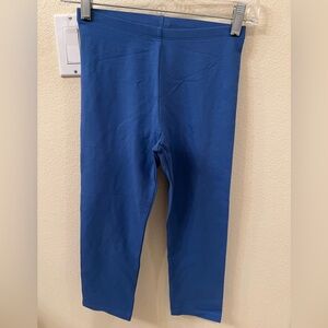 Tea Collection blue, capri length leggings. Girl’s size 12.